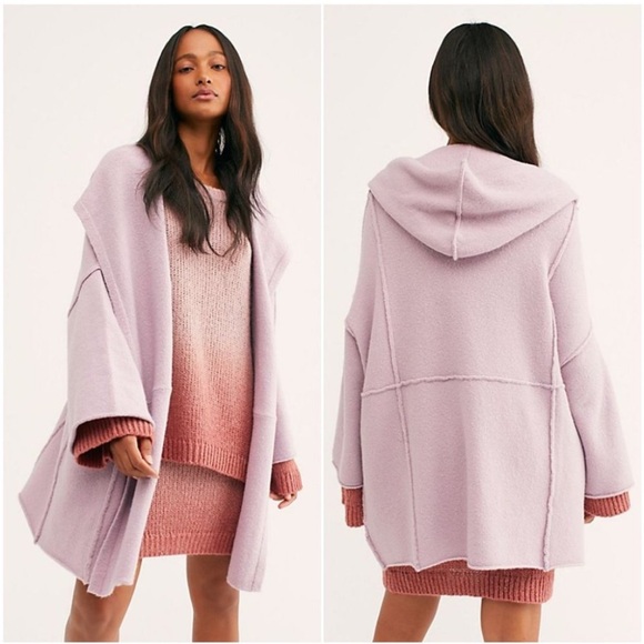Free People Sweaters - Free People Livin In This Oversized Hooded Cardigan/Robe